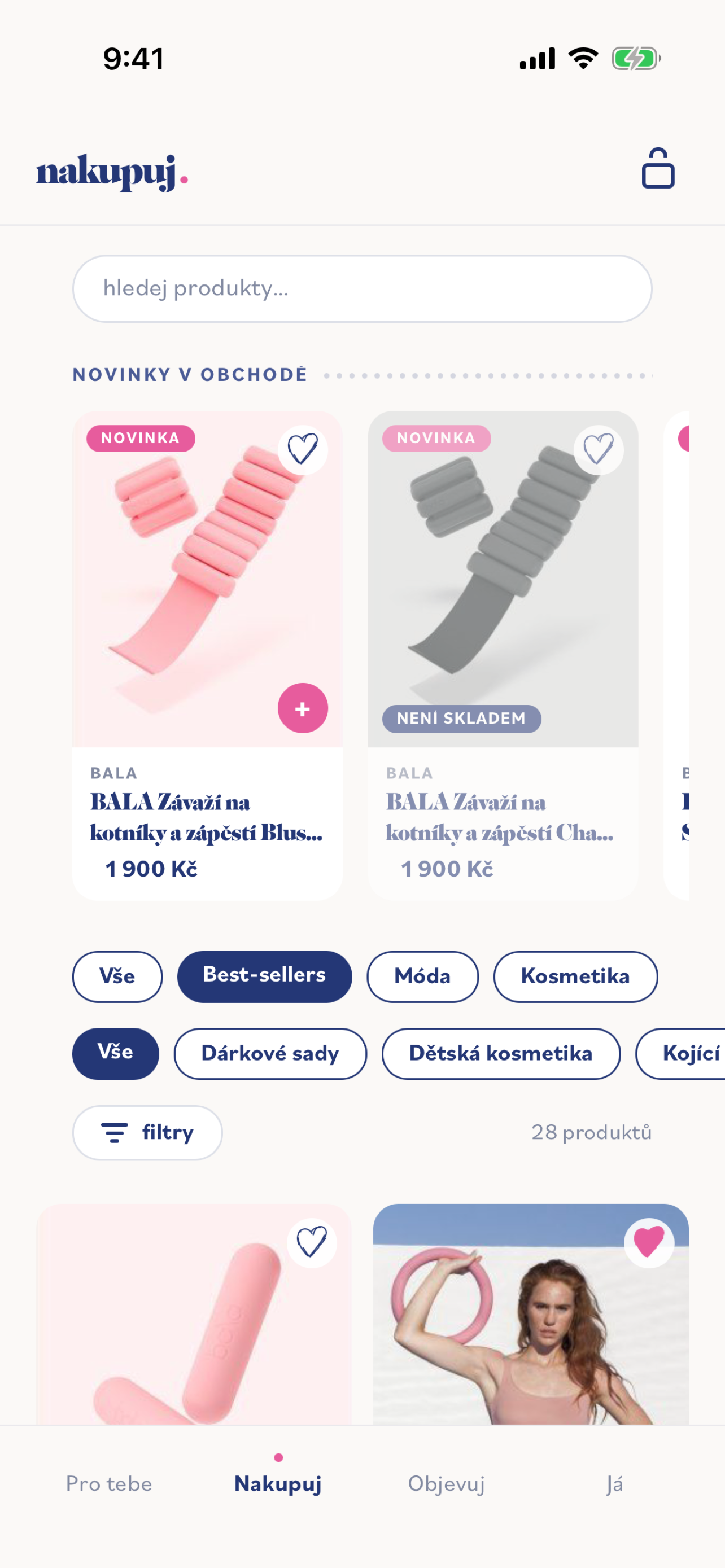 Obchod v aplikaci